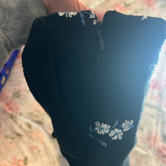 Ann Taylor Floral Tweed Shell Top And Shorts 2 Pc Matching Set Size 8/10 Cotton - Picture 6 of 9